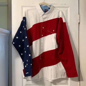 Panhandle Slim flag shirt size XL